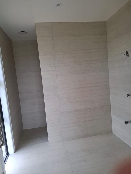 Bathroom tiling project completed by JM Tilers