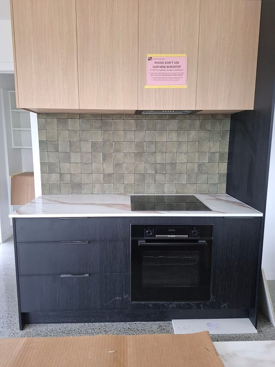 Modern kitchen tiling project by JM Tilers